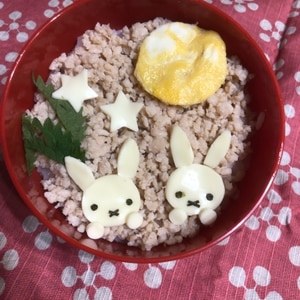 【キャラ弁】大人気ミッフィーのお月見弁当